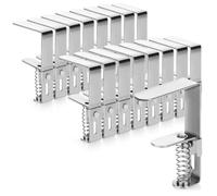 com-four® 16x Pinces à Nappe Premium en Acier Inoxydable, Pinces de Table | pince à nappe antirouille pour l'intérieur et l'extérieur