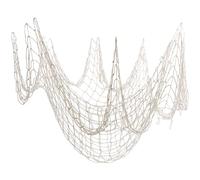 com-four® 1x Filet de pêche décoratif - Filet Naturel pour décoration Murale et Support Photo - Outil de pêche et piège décoratif (1 pièce - Maille Premium)