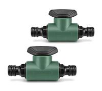 com-four® 2 robinets d'arrêt pour Tuyau d'arrosage avec raccord