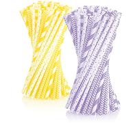 COM-FOUR® 200x pailles à boire en papier - Pailles écologiques pour fêtes, anniversaires, mariages et fêtes de fin d'études - tubes à boire durables