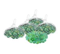 com-four® 255 pièces Ensemble de murmure en Verre - des Billes de Verre pour Jouer et Collectionner - des Jeux Classiques pour l'intérieur et l'extérieur (255 pièces - Billes)