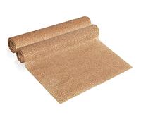 COM-FOUR® 2X Chemin de Table Noël - Bande de Table décorative avec Paillettes - décoration de Table en Polyamide - Tissu décoratif 28 x 250 cm (2 pièces - Couleur Champagne)