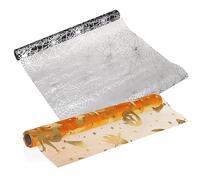 com-four® 2X Chemins de Table Halloween avec Motifs dorés, décoration | bande de table déco