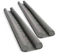 COM-FOUR® 2X Coupe-Vent pour la Porte - Joint Bas de Porte - Coupe-Vent à Double Joint - Protection Contre Les Courants d'air et Le Bruit - 86 cm