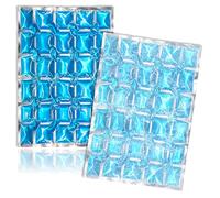 COM-FOUR® 2x Flexible Ice Pack - Compresse réfrigérante avec 25 cellules de refroidissement - Pack réfrigérant pour la maison, le camping et les loisirs (XL - 2 pièces)