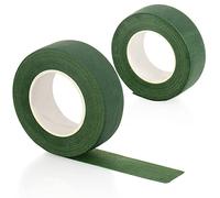 com-four® 2x Flower Tape Wide - ruban de masquage pour fleurs - ruban d'emballage de fleuriste - ruban d'artisanat - ruban de fleuristerie pour compositions florales (Ruban Fleur Large - 26mm)