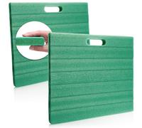 com-four® 2x genouillères pour le jardin - tapis de genou pour le jardinage - genouillères pour l'artisanat et les loisirs - tapis de protection des genoux - environ 35 cm x 30 cm x 2,5 cm (vert)