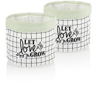 com-four® 2x jardinière, boîte de rangement pour cosmétiques, jouets