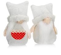 com-four® 2X Paire d'elfes de Noël Haut de Gamme Taille S pour Les décorations, Figurines du pôle Nord comme décorations d'hiver, Joli Tabouret d'angle comme décoration