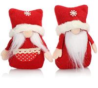 com-four® 2X Paire d'elfes de Noël Haut de Gamme Taille S pour Les décorations - Figurines pôle Nord comme décorations