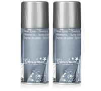 com-four® 2x peinture aérosol décorative couleur argent - laque transparente aérosol pour la décoration et l'artisanat - peinture aérosol argentée (2 pièces - spray/argenté)
