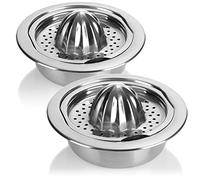 COM-FOUR® 2x presse-agrumes en acier inoxydable, presse-agrumes | oranges - citrons verts - presse-agrumes à main pour la cuisine