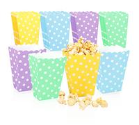 com-four® 32x sacs à pop-corn - sacs en papier pour pique-niques, anniversaires, mariages ou comme petit nid de Pâques - sac à goûter (32 pièces - coloré)