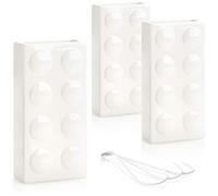 COM-FOUR® 3x Chauffage de l'humidificateur d'air - humidificateur d'air à radiateur en blanc - évaporateur d'eau (blanc - bloc de construction)