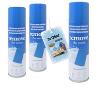 com-four® 3X déneigeur en Spray - Déneigeur pour vitres et miroirs - Nettoyage Efficace de la Neige en Spray, de la Neige en Spray phosphorescente et du Gel en Spray pour Fleurs (Spray dissolvant)
