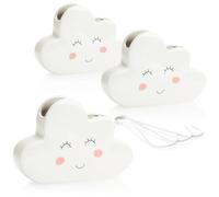 com-four® 3X Humidificateur d'air chauffé - Évaporateur d'eau de Chauffage, céramique, Forme Nuage - 300 ML