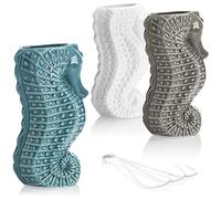 COM-FOUR® 3x Humidificateur d'air en céramique - évaporateur à radiateur - évaporateur à eau - saturateur radiateur (3 pièces - hippocampes)