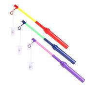 com-four® 3X LED Lantern Stick - bâton Lumineux à Piles pour défilés de lanternes, Halloween et Saint-Martin - Support de Lanterne électrique avec lumière LED [la sélection varie] (3 pièces - 30cm)