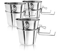 COM-FOUR® 3x Seau à champagne avec support de table