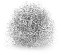 COM-FOUR® 40g Cheveux d'ange Premium - Guirlande métallique Fine pour Couronne de l'Avent, Composition, Sapin de Noël - décoration de Table de Noël - Fils métalliques (métal - Couleur Argent)