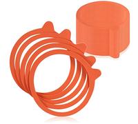 com-four® 40x bague de conservation pour bocaux à rebord rond - bague de conservation pour sceller hermétiquement les conserves - bague d'étanchéité pour bocaux de conservation (40 pièces - rouge)