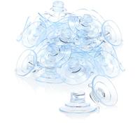 COM-FOUR® 40x support à ventouse avec passe-câble, transparent pour guirlandes lumineuses et décorations de fenêtre pour Noël, Pâques, Nouvel An - support à ventouse Ø 30 mm (040 pièces - transparent)