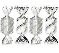 COM-FOUR® 4X Bonbons Pendentif Sapin de Noël - Bonbons Cadeau Boule de Noël - Décoration de Sapin de Noël en Forme de Bonbon pour la décoration de Sapin de Noël