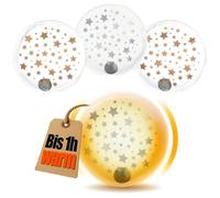 COM-FOUR® 4X Chauffe-Poches Chauffe-Poches réutilisables - Chauffe-Mains avec Petites étoiles - Coussin Chauffant pour Les journées Froides (04 pièces - Petites étoiles Transparentes)