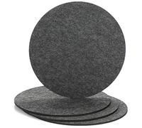 COM-FOUR® 4X Dessous de Verre en Feutre - protecteurs de Table en Feutre Robuste - Base pour Pots, Verres, Bols et vases - Tapis de Protection Rond pour Tables et Meubles Ø 30 cm
