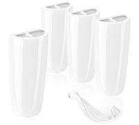 COM-FOUR® 4x humidificateur d'air chauffant - radiateur humidificateur d'air conique - évaporateur d'eau de chauffage en céramique (blanc - conique)
