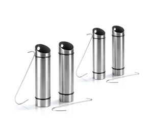 com-four® 4x Humidificateurs en acier inoxydable - Évaporateurs pour radiateur à suspendre - Réservoirs d’eau avec crochet en S pour un climat intérieur agréable (4 évaporateurs en acier inoxydable)