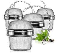 com-four® 4x Infuseurs à Thé en Acier Inox 304 Ø 6,5 cm