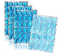 COM-FOUR® 4x Pack de glace flexible - Compresse réfrigérante avec 25 cellules de refroidissement - Pack réfrigérant pour la maison, le camping et les loisirs (XL - 4 pièces)