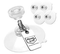 com-four® 4X ventouses avec Filetage M4, Ø 40 mm, Adhérence Extra Forte | Ventouse premium avec écrou moleté transparent - Installation facile sans perçage