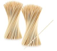 com-four® 500x brochettes de finger food en bambou - longues brochettes en bois pour brochettes de viande et de légumes - brochettes de barbecue (500 pièces - 20 cm - naturel)