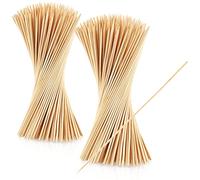 com-four® 500x brochettes shashlik en bambou - longues brochettes en bois pour brochettes de viande et de fruits - brochettes à griller pour la gastronomie (500 pièces - 25 cm - naturel)