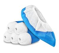 COM-FOUR® 50x Surchaussures réutilisables de qualité supérieure 11,9 g chacune - Couvre-chaussures en plastique avec semelles antidérapantes - Chaussons extra solides et imperméables - Taille unique