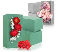 com-four® 6X Composé enfichable pour compositions Florales - Mousse Florale pour Fleurs fraîches et Fleurs séchées