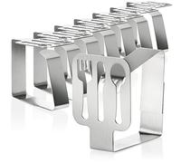 com-four® 8X Pinces à Nappe Premium en Acier Inoxydable, Supports à Tissus | Pinces de Table pour l'intérieur et l'extérieur - Clips métalliques