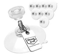 com-four® 8X ventouses avec Filetage M4 - Ø 40 mm - Adhérence Extra Forte sur Surfaces Lisses - Ventouse Premium avec écrou moleté Transparent - Installation Facile sans perçage