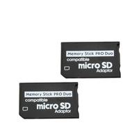 com-four® Adaptateur Micro SDHC vers MS Pro Duo 2X Carte mémoire microSD à Memory Stick pour Appareil Photo Sony PSP Téléphone Mo