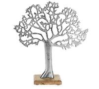com-four® Arbre de présentation déco XL, Arbre en métal sur Socle en Bois
