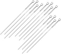 com-four® Brochettes brochettes en acier inoxydable 12x - brochettes de 42 cm de long - brochettes de légumes de qualité supérieure dans un ensemble (42cm - 12 pièces)