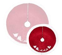 COM-FOUR® Couverture de Sapin de Noël Premium pour protéger Contre Les Aiguilles de pin - Couverture de Sapin de Noël Ronde pour Le Sapin de lumière - sous-Couche avec Motif de Noël