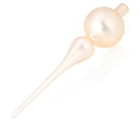 com-four® Décoration de Sapin de Noël en Verre Véritable - Pour Noël et Le Sapin (28cm - Champagne Mat)