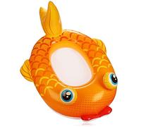 COM-FOUR® Figurine de Natation en Forme de Poisson Rouge - Bateau Gonflable pour Enfants - Matelas pneumatique pour Le Plaisir de la baignade - Figurine de Natation pour Plage (Poisson Rouge Orange)