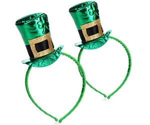 com-four® leprechaun, costumes de lutin pour la Saint-Patrick - tenues et accessoires pour le festival vert et irlandais - pour Mardi Gras, défilé, soirée de devise, pub irlandais (02 pièces - Set14)