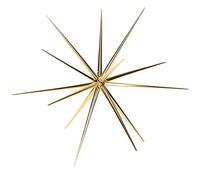 com-four® L'étoile de Noël à accrocher - L'étoile de la décoration de Noël - Étoile pour la décoration de la Veille du Nouvel an, du Mariage, de la fête (Couleur Or)