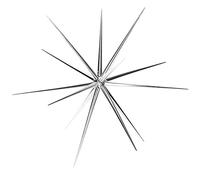 com-four® L'étoile de Noël à accrocher, L'étoile de la décoration | Étoile pour la décoration de la veille du Nouvel An - du mariage - de la fête