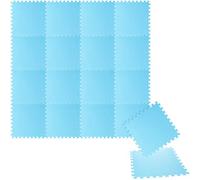 COM-FOUR® Lot de 18 tapis de protection, env. 50x50cm - tapis de sous-couche comme tapis de piscine ou tapis de fitness - système d'enfichage simple - pour piscines jusqu'à 180cm